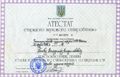 Атестат старшого наукового співробітника зі спеціальності «Серцево-судинна хірургія»